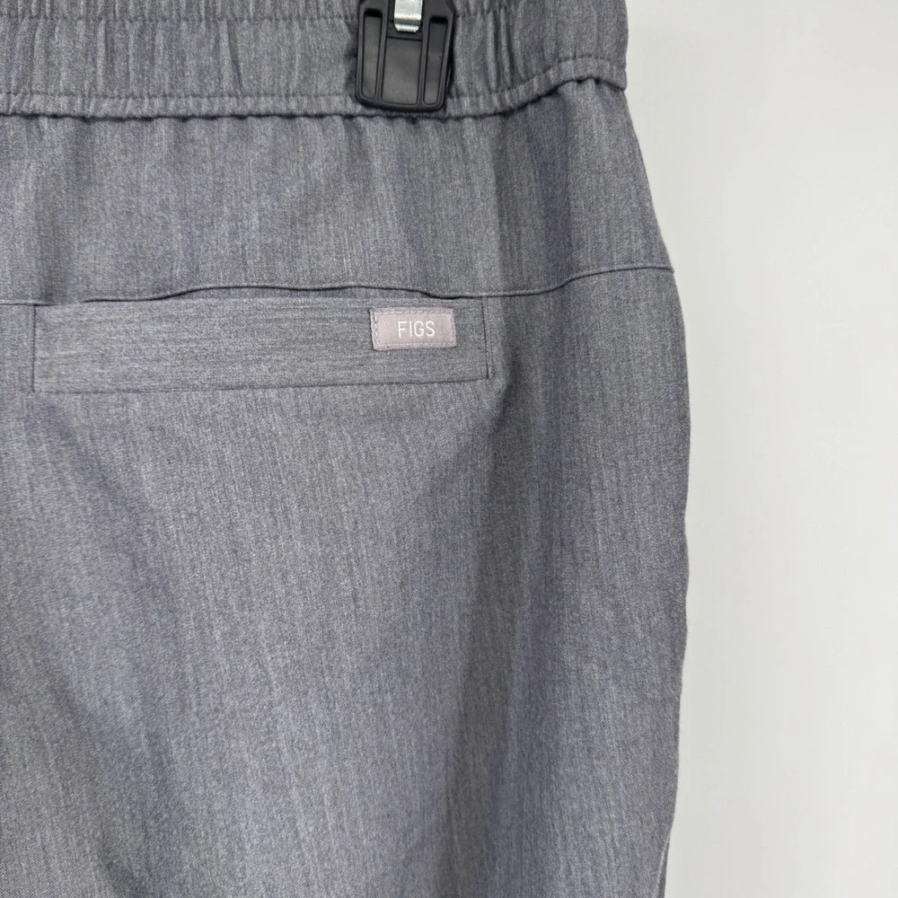 FIGS Zamora Jogger Scrub Pants Men Small Heather Gray MXXSW2004 Green Drawstring